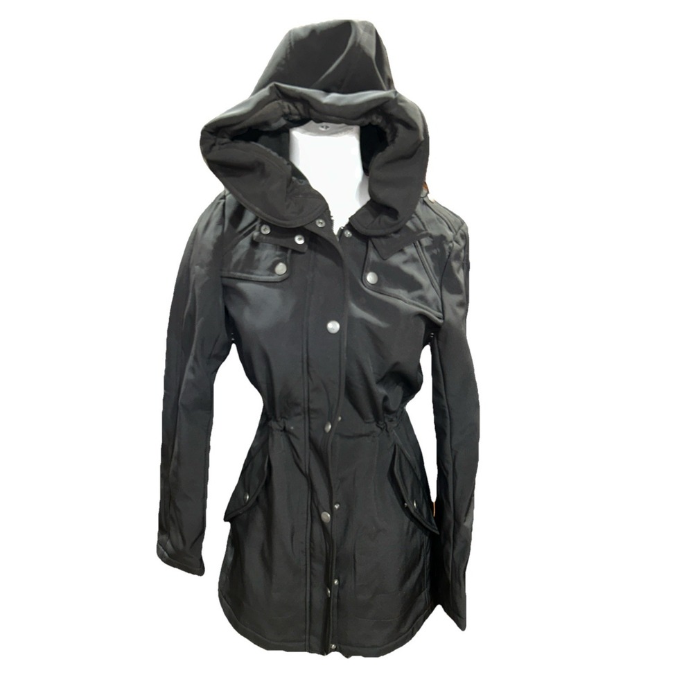 tommy hilfiger XS Womens Coat Jacket Hooded Black